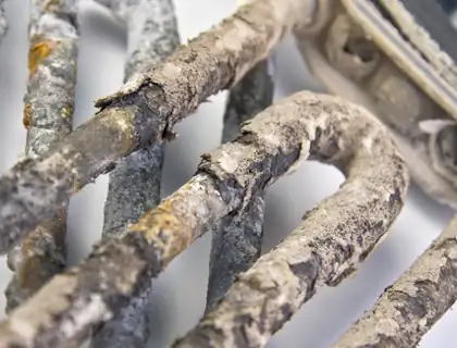 Ruined heating element due to limescale