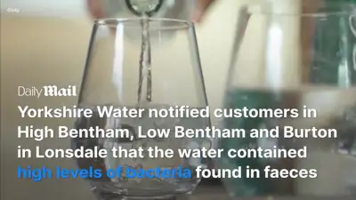 Another newspaper article about health warnings for contaminated drinking water