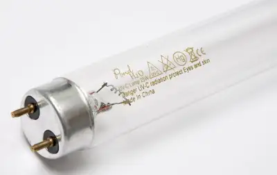 UV-C replacement lamp containing mercury
